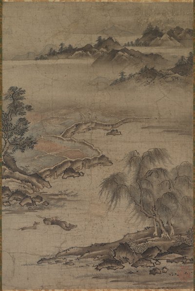 15世纪中叶至晚期，夏季耕种和放牧水牛。 作者 卡诺朱信