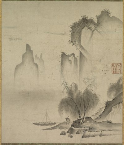图为停泊的船只，15世纪中期。 作者 可