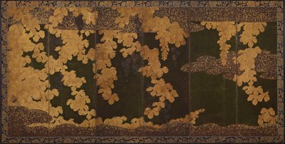 葡萄藤，桃山时期，1568-1615。 作者 鹿野英德