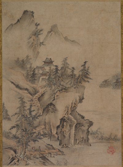 中国文人游山寺 作者 加野秀政