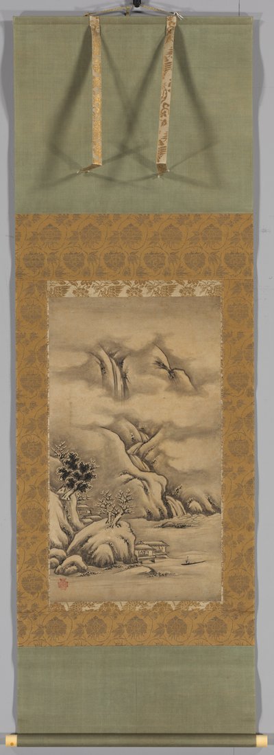 季节性景观：冬季，1500年代中期至后期。 作者 鹿野英纪