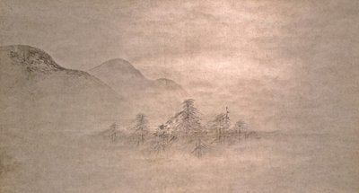 景观，16世纪。 作者 卡诺·元信