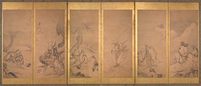 佛、道、儒三教祖师 作者 狩野山乐