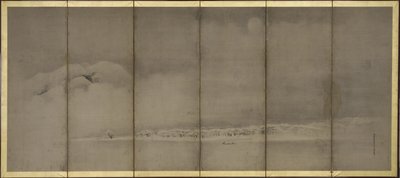 富士山和松原点，屏幕 作者 鹿野