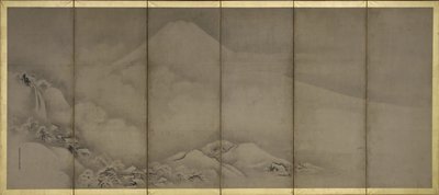 富士山和松原点，屏幕 作者 鹿野