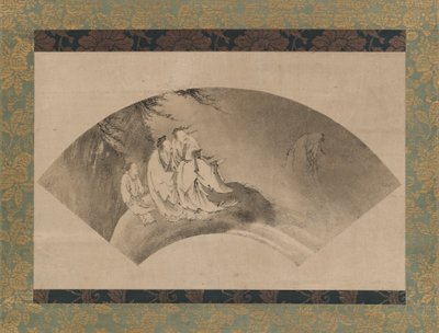 云上飞翔的雷西，16世纪。 作者 卡诺雪信