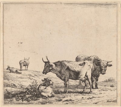 奶牛、公牛和小牛 作者 卡雷尔·杜哈丁（Karel Dujardin）