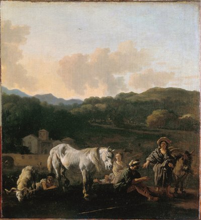 农民与白马 作者 卡雷尔·杜哈丁（Karel Dujardin）