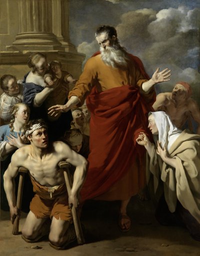 圣保罗在吕斯特拉（Lystra）医治the子 作者 卡雷尔·杜哈丁（Karel Dujardin）