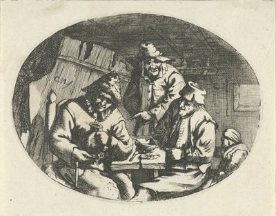 餐桌上的农民连队 作者 Cornelis A. Hellemans（拒绝归属）