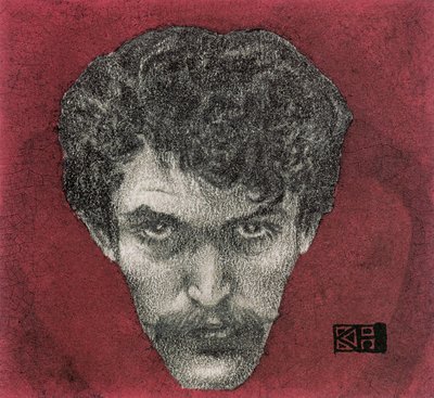 红色自画像，1897年 作者 卡雷尔（KarelHlavácek）