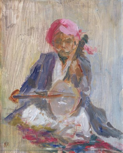 西塔琴球员，2001年 作者 卡伦·阿米蒂奇（Karen Armitage）