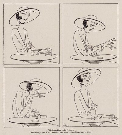 服用可卡因的妇女（平版） 作者 卡尔·阿诺德