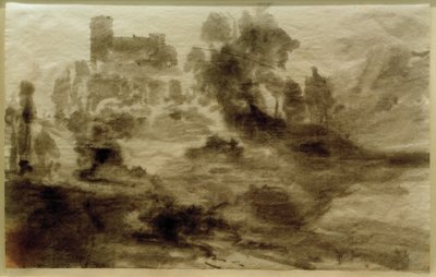 景观与城堡（或教堂） 作者 卡尔布莱臣