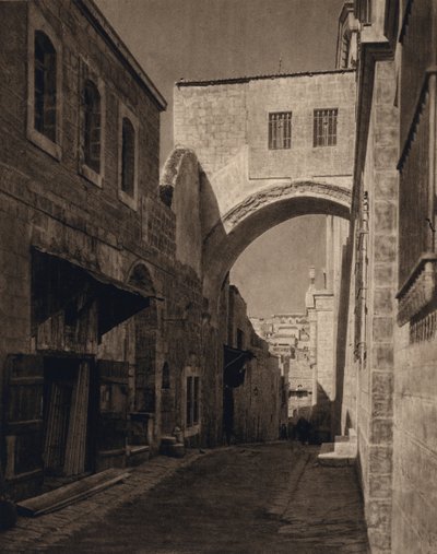 耶路撒冷，Ecce Homo-Arch（黑白照片） 作者 卡尔·格罗伯