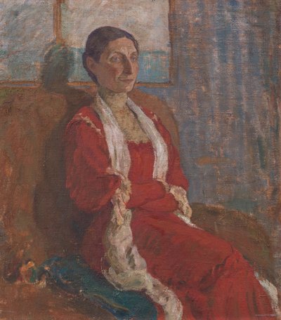 贝莎-布兰德斯特鲁普夫人肖像 作者 Karl Isakson