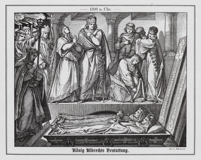 德国国王阿尔贝一世的葬礼 作者 卡尔·路德维希·阿道夫·埃哈特