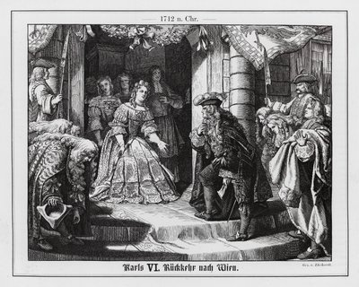神圣罗马帝国皇帝查理六世返回维也纳 作者 卡尔·路德维希·阿道夫·埃哈特