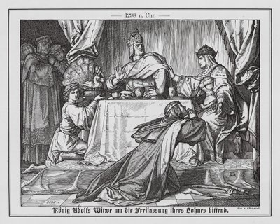 拿骚国王阿道夫的遗孀恳求释放她的儿子 作者 卡尔·路德维希·阿道夫·埃哈特