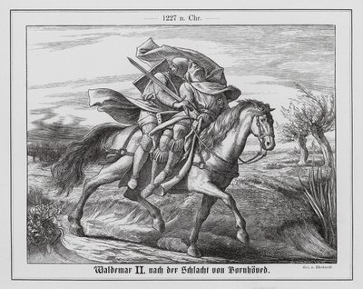 丹麦国王瓦尔德马尔二世，博恩霍韦德战役后 作者 卡尔·路德维希·阿道夫·埃哈特