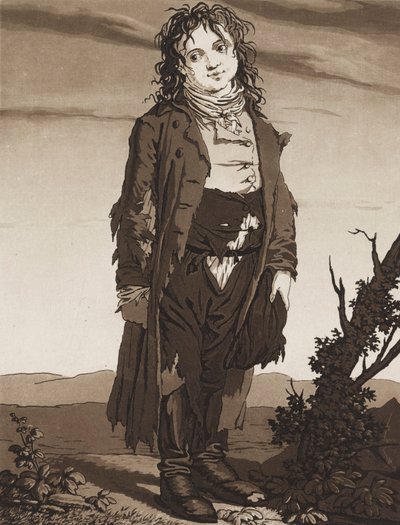 年轻的乞丐》，约1800年。 作者 卡尔·路德维希·伯恩哈德·布赫霍恩