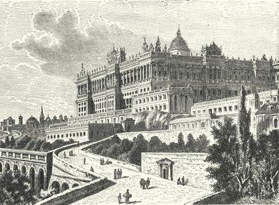 Royal Palace, Madrid, Spain (engraving) 作者 卡尔·穆勒
