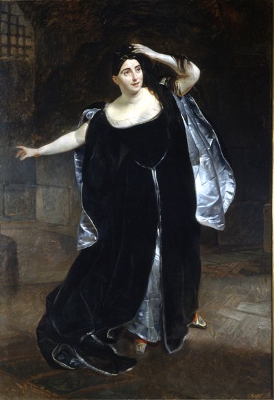 朱迪塔-帕斯塔（Giuditta Pasta，1797-1865 年）和 "安妮-波林"（Anne de Boleyn，Anna 或 Ann Bolin 和 Anne Bullen）。 作者 卡尔·巴甫洛维奇·布留洛夫