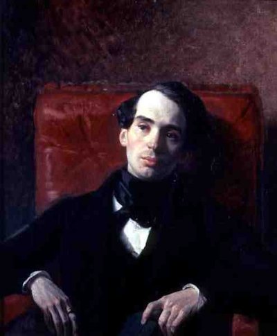 作者肖像，AN Strougovschikoff（1808-78） 作者 卡尔·巴甫洛维奇·布留洛夫