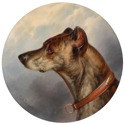 Hundeportrait 作者 卡尔·赖希特