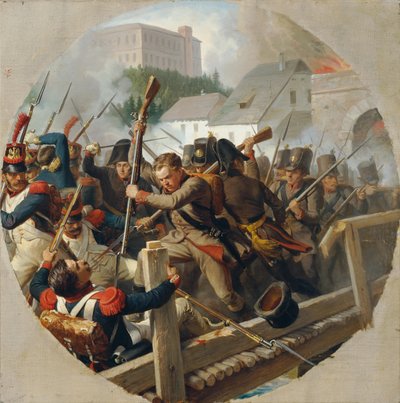 1806 年在埃贝尔斯堡举行的会议 作者 Karl von Blaas