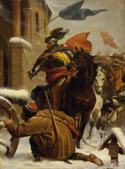 1643 年约翰-德-韦尔特（Johann de Werth）在图特林根附近的袭击 作者 卡尔·冯·布拉斯