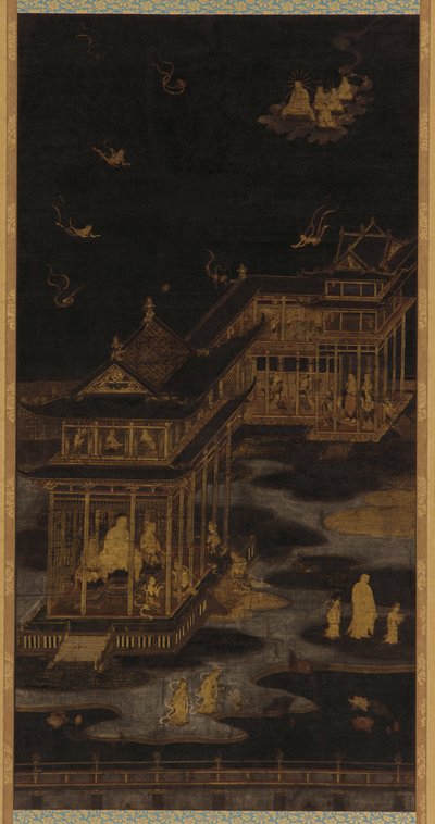 阿弥陀佛的天堂，平安时期，794-1185。 作者 春日海志
