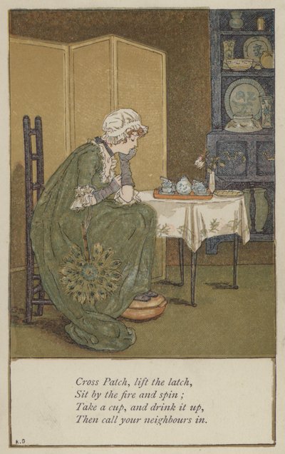 交叉贴片，抬起闩锁 作者 凯特·格林威（Kate Greenaway）
