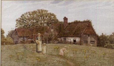采集春花 作者 凯特·格林威（Kate Greenaway）
