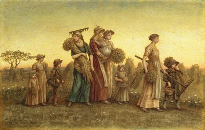 拾穗者回家（木板水彩画） 作者 凯特·格林威（Kate Greenaway）