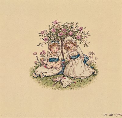 1902年圣情人节的插图（纸上的wc） 作者 凯特·格林威（Kate Greenaway）