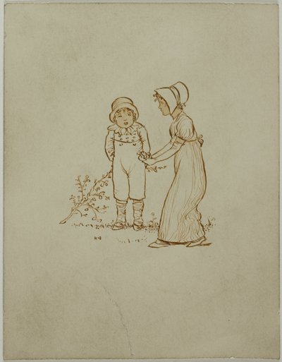 小男孩和小女孩 作者 凯特·格林威（Kate Greenaway）