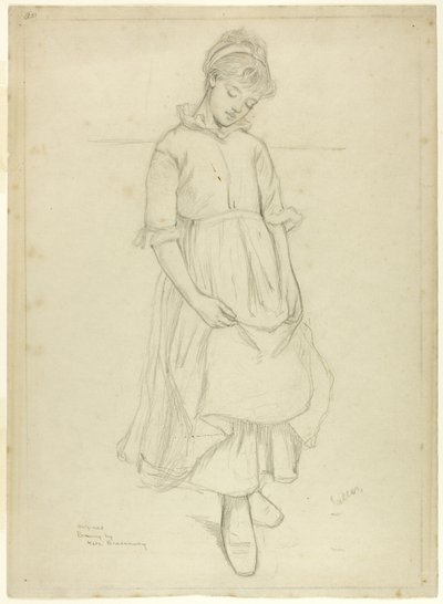 站立女孩 作者 凯特·格林威（Kate Greenaway）
