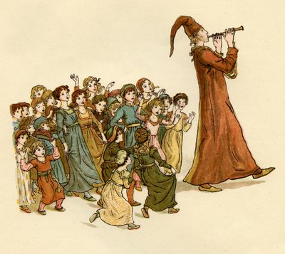 哈梅林的魔笛》（The Pied Piper of Hamelin 作者 凯特·格林威（Kate Greenaway）