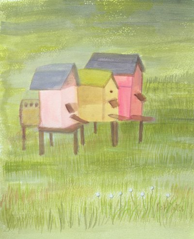 山蜂箱（wc在纸上） 作者 凯特·耶茨