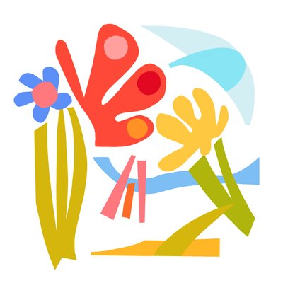 狂喜，2023 年（原纸拼贴数码插画） 作者 