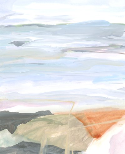 抽象风景 V》，2022 年（丙烯酸纸张） 作者 凯蒂·雷·沙伊特