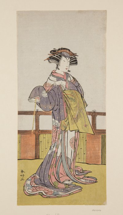 演员濑川菊之城（彩色木版画） 作者 胜川俊町