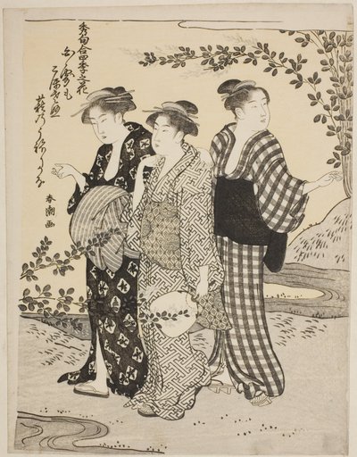 夏日三叶草》，选自 "四季花卉吟诵 "系列 作者 胜川俊町