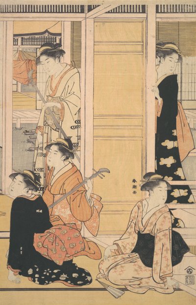 内部视图，约1788年。 作者 胜川俊町