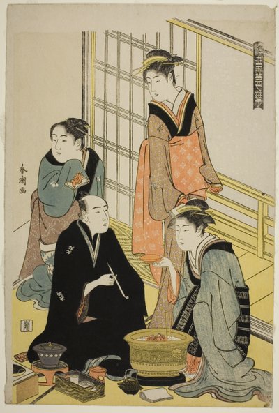 雪，选自 "浮世雪、月、花（浮世绘）"系列 作者 胜川俊町