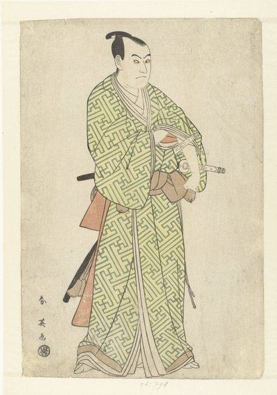 饰演加古川本藏的泽村宗十郎三世的演员肖像 作者 岩户屋喜三郎