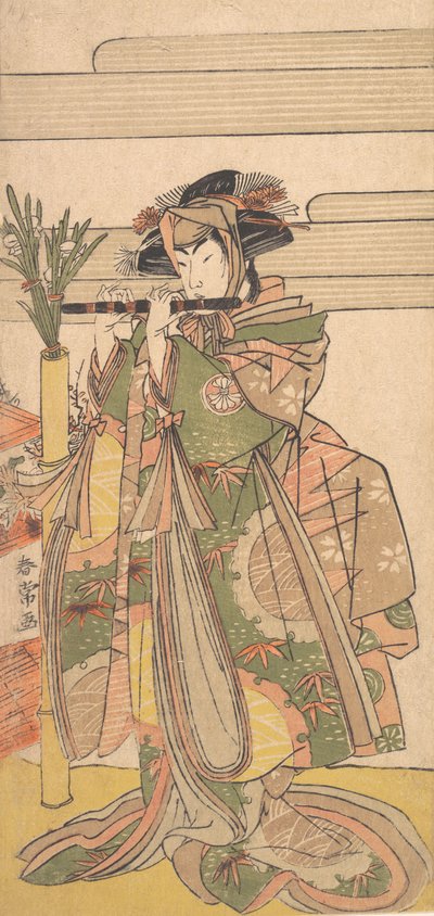 第三幅濑川菊之郎为女性，约1780年。 作者 胜川俊城