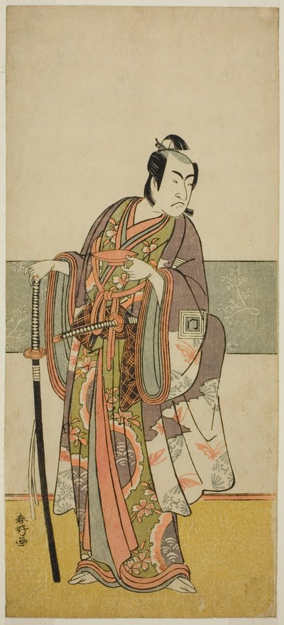 扮演不明角色的演员市川梦之助二世 作者 胜川俊康®̄