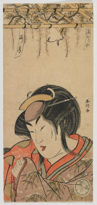 Hamamuraya Roko（Segawa Kikunojo III）江户时代，1780年代后期（彩色木版画） 作者 Katsukawa Shunko